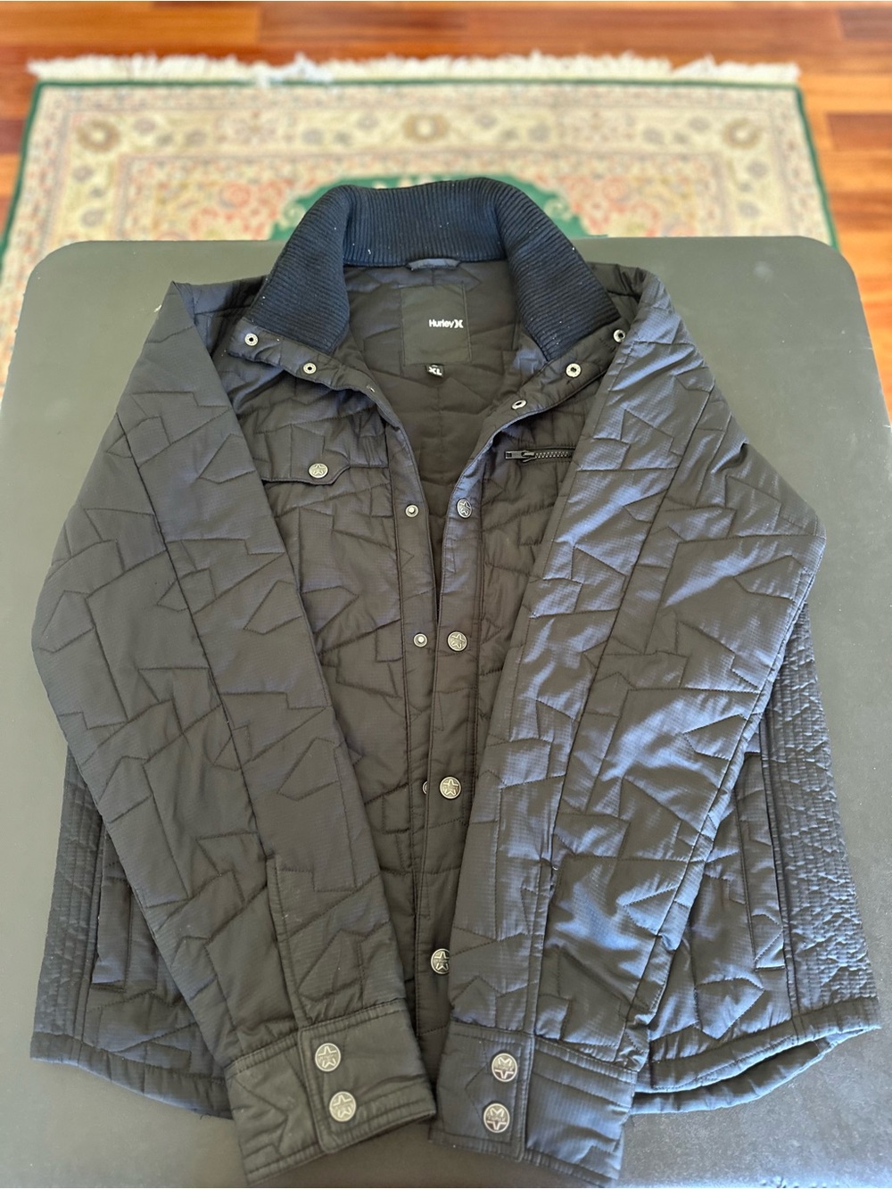 Hurley Quilted Black Men's Jacket Men’s XL